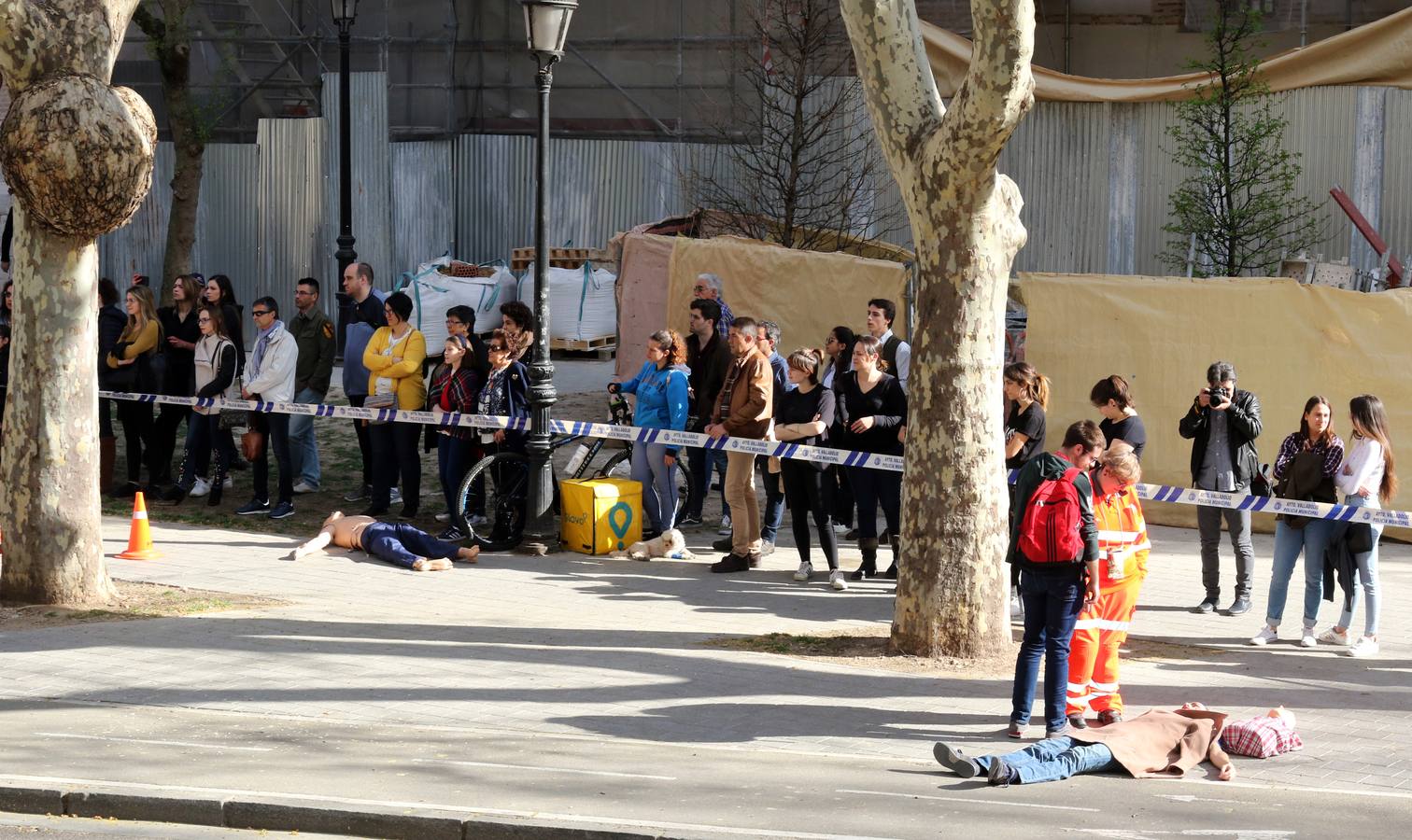 Fotos: Simulacro de atentado terrorista en la Facultad de Medicina de Valladolid