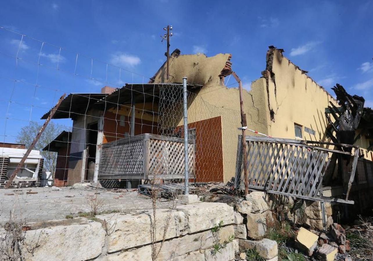 Fotos: Las imágenes del Albergue Canal de Castilla de Frómista tras el incendio