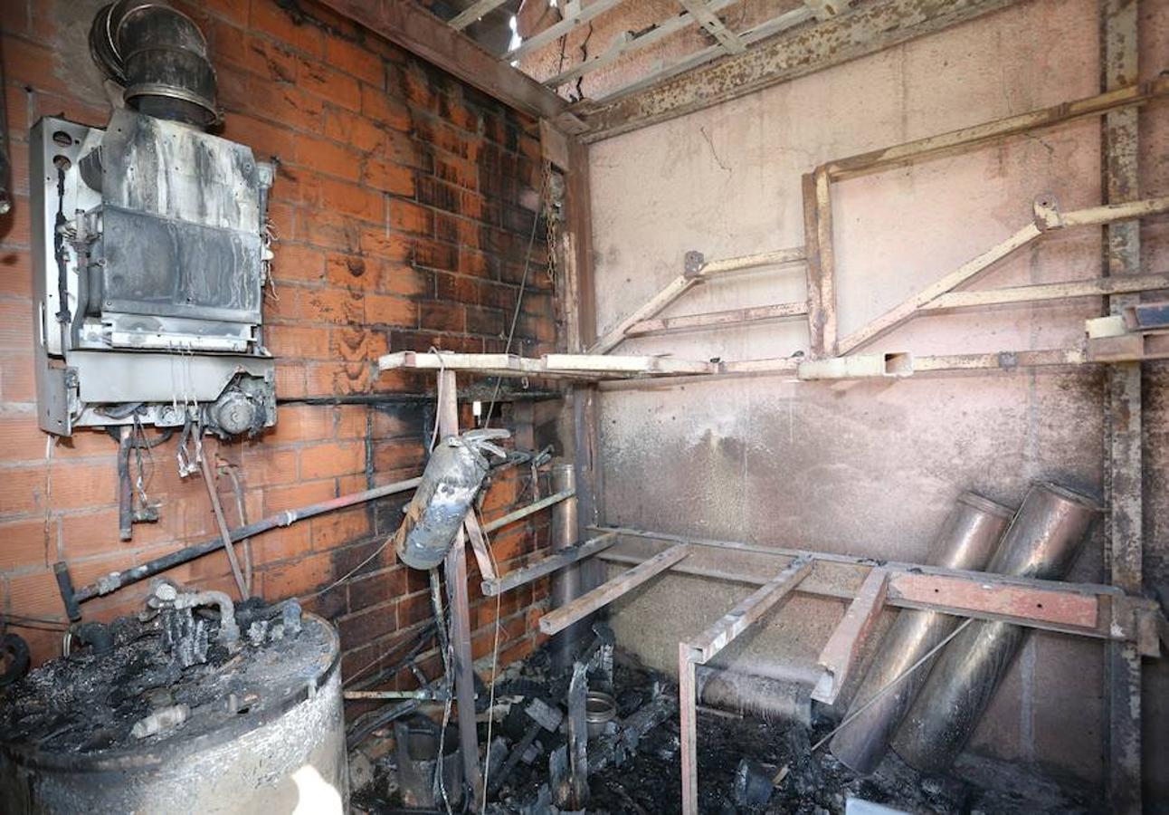 Fotos: Las imágenes del Albergue Canal de Castilla de Frómista tras el incendio