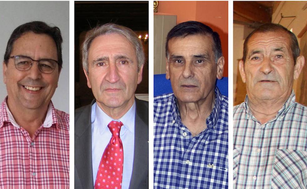 De izquierda a derecha: José Luis Rico, Faustino González, José Antonio González y Lucas Aguado. 