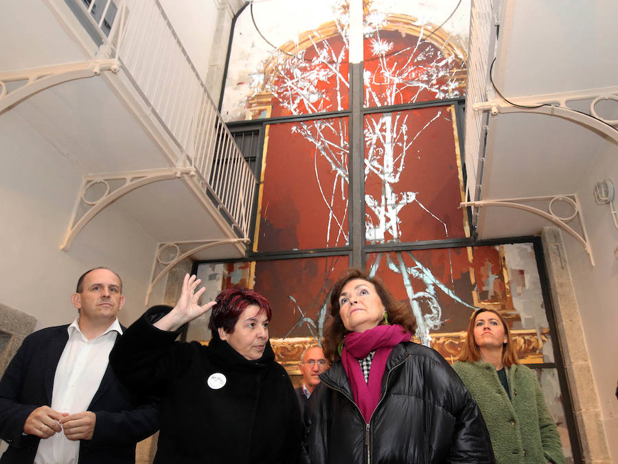 Fotos: Visita a Segovia de la vicepresidenta del Gobierno, Carmen Calvo