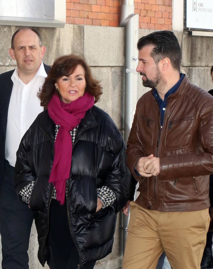 Fotos: Visita a Segovia de la vicepresidenta del Gobierno, Carmen Calvo