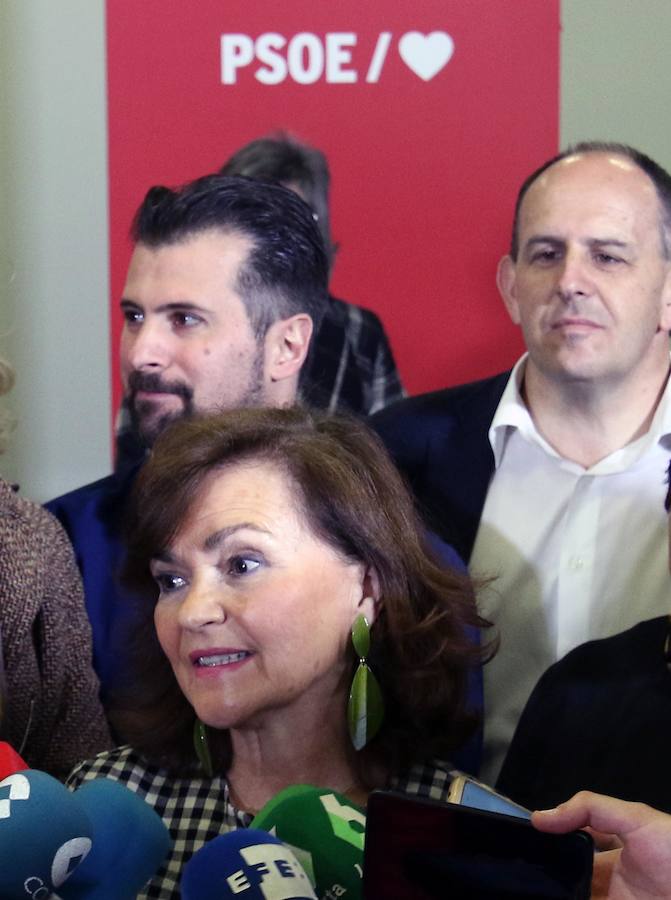 Fotos: Visita a Segovia de la vicepresidenta del Gobierno, Carmen Calvo