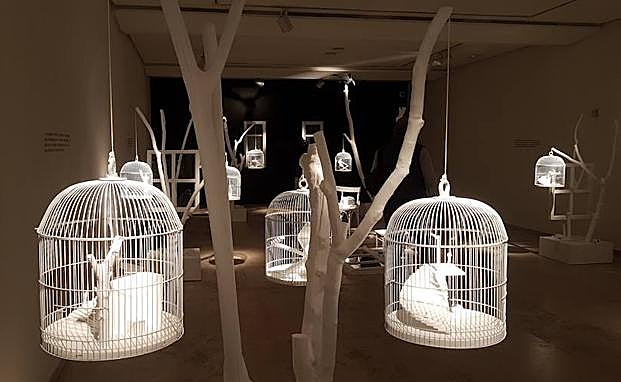 Creación de Jesús Capa en la Sala 0 del Patio Herreiano.