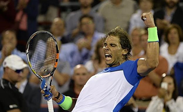 Rafa Nadal celebra una de sus victorias. 