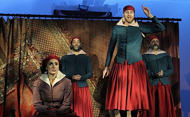 Representación teatral de Nao d'amores en Segovia en 2014. 