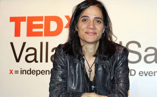María Patiño Díe, antropóloga, antes del debate TEDx en el Teatro Zorrilla. 