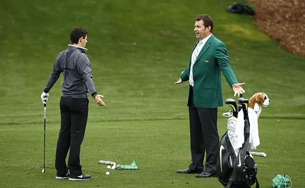 Nick Faldo y McIlroy