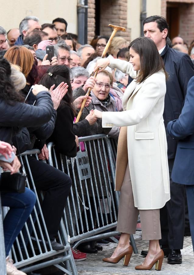 Ha recorrido dos de las tres sedes de esta nueva edición del ciclo de exposiciones de Arte Sacro, la iglesia de San Pedro y el Monasterio de la Ascensión, donde ha podido contemplar durante una hora y media las piezas expuestas