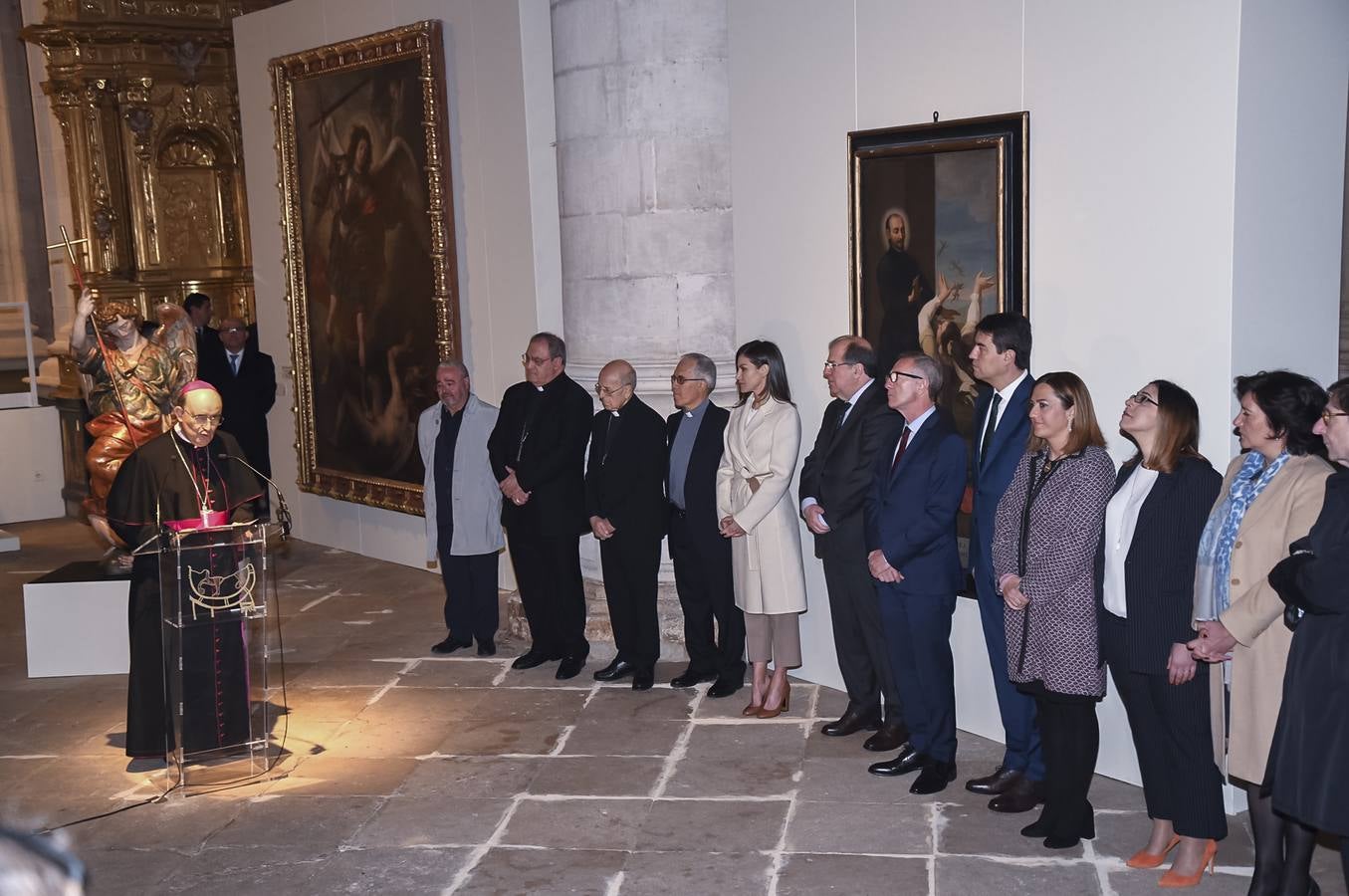 Ha recorrido dos de las tres sedes de esta nueva edición del ciclo de exposiciones de Arte Sacro, la iglesia de San Pedro y el Monasterio de la Ascensión, donde ha podido contemplar durante una hora y media las piezas expuestas