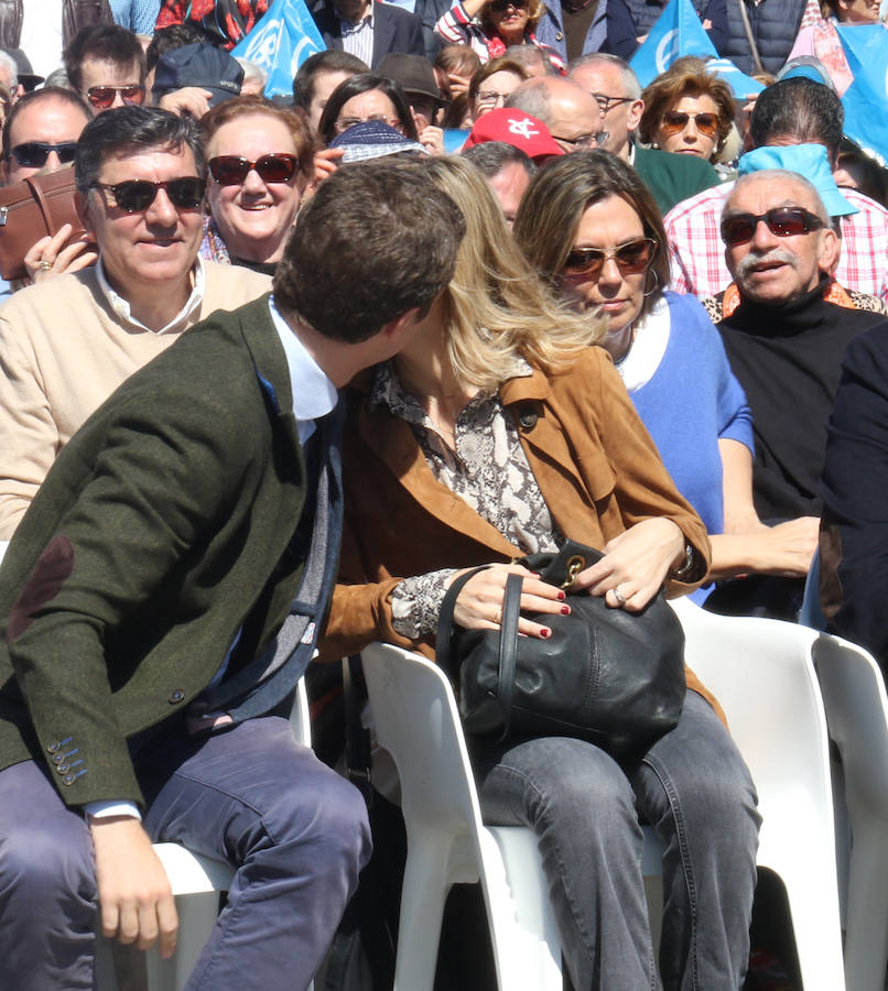 Pablo Casado ha participado frente a la Iglesia de San Pablo en un acto de su partido en Valladolid