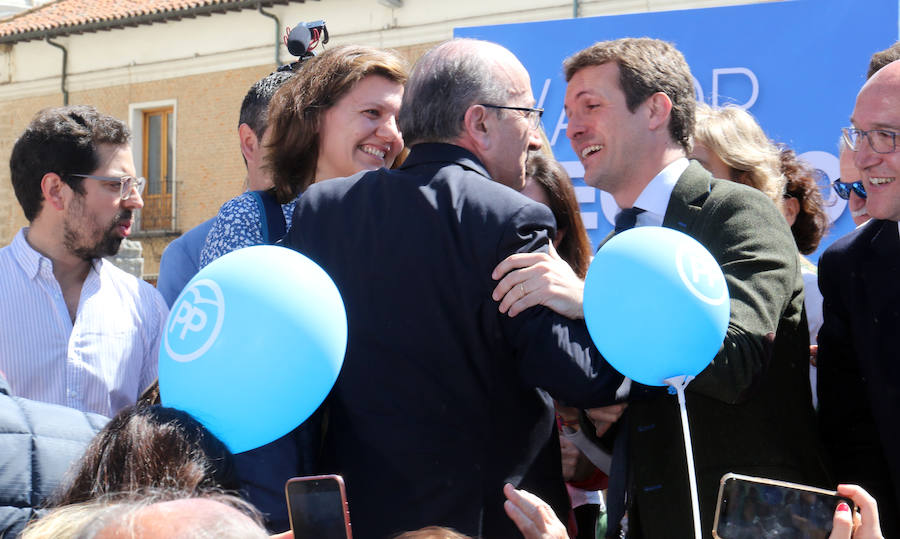 Pablo Casado ha participado frente a la Iglesia de San Pablo en un acto de su partido en Valladolid