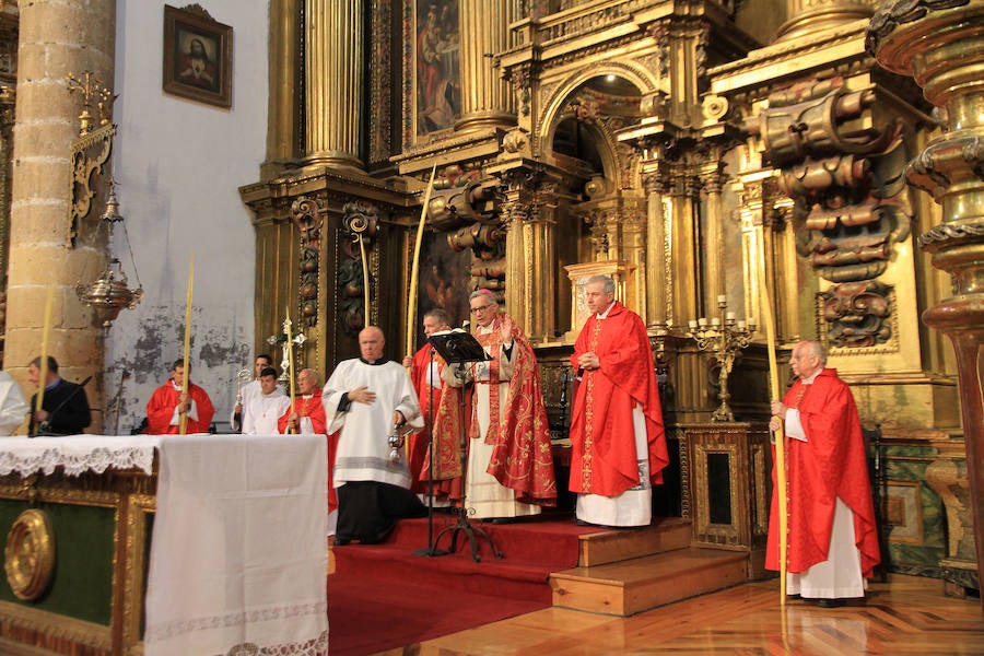 Fotos: Domingo de Ramos. Bendición de las palmas en San Miguel