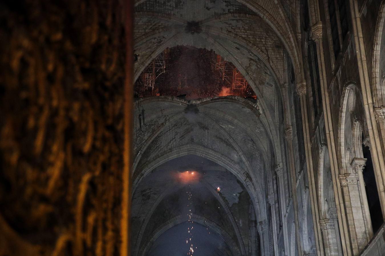 Fotos: Así ha quedado el interior de Notre Dame