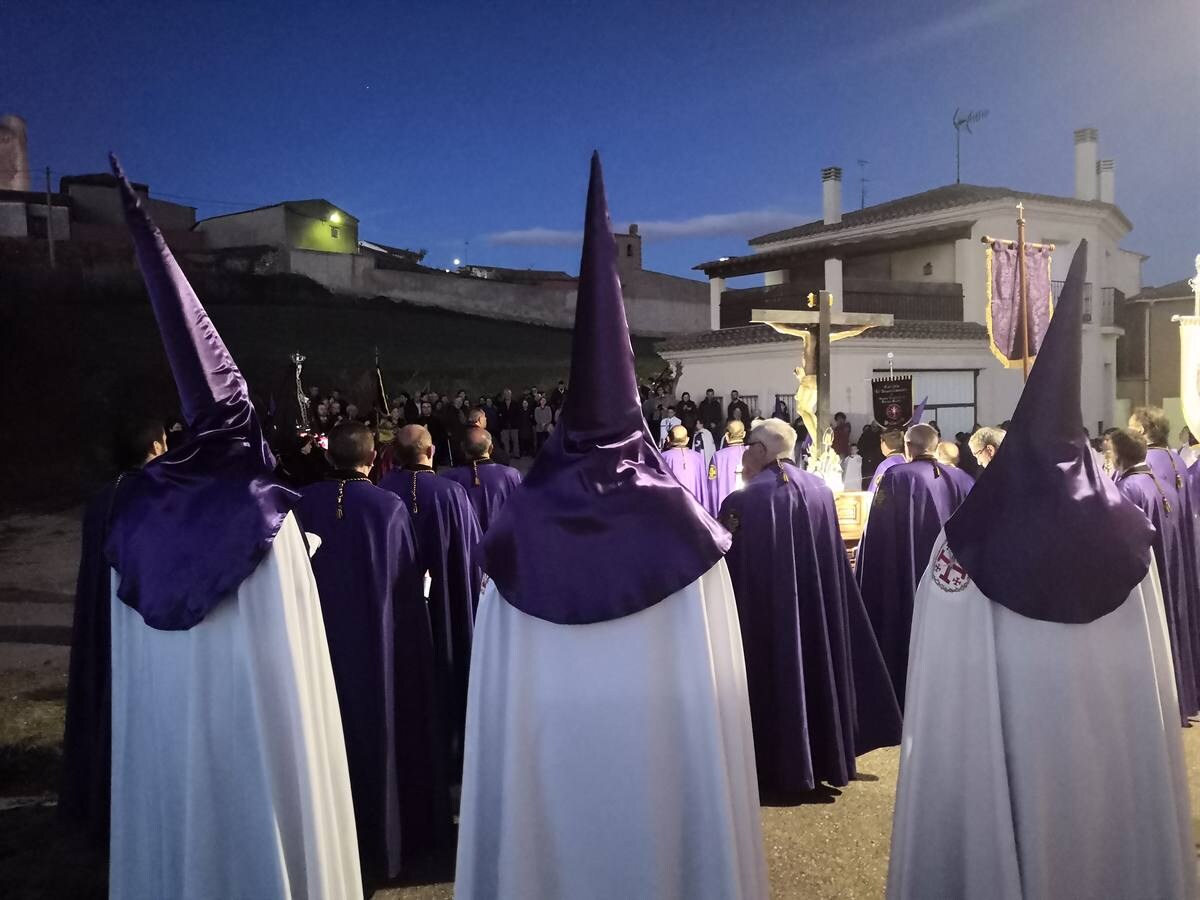 Participaron las cofradías del Santo Sepulcro de la localidad y la del Descendimiento y Santo Cristo de la Buena Muerte de Valladolid