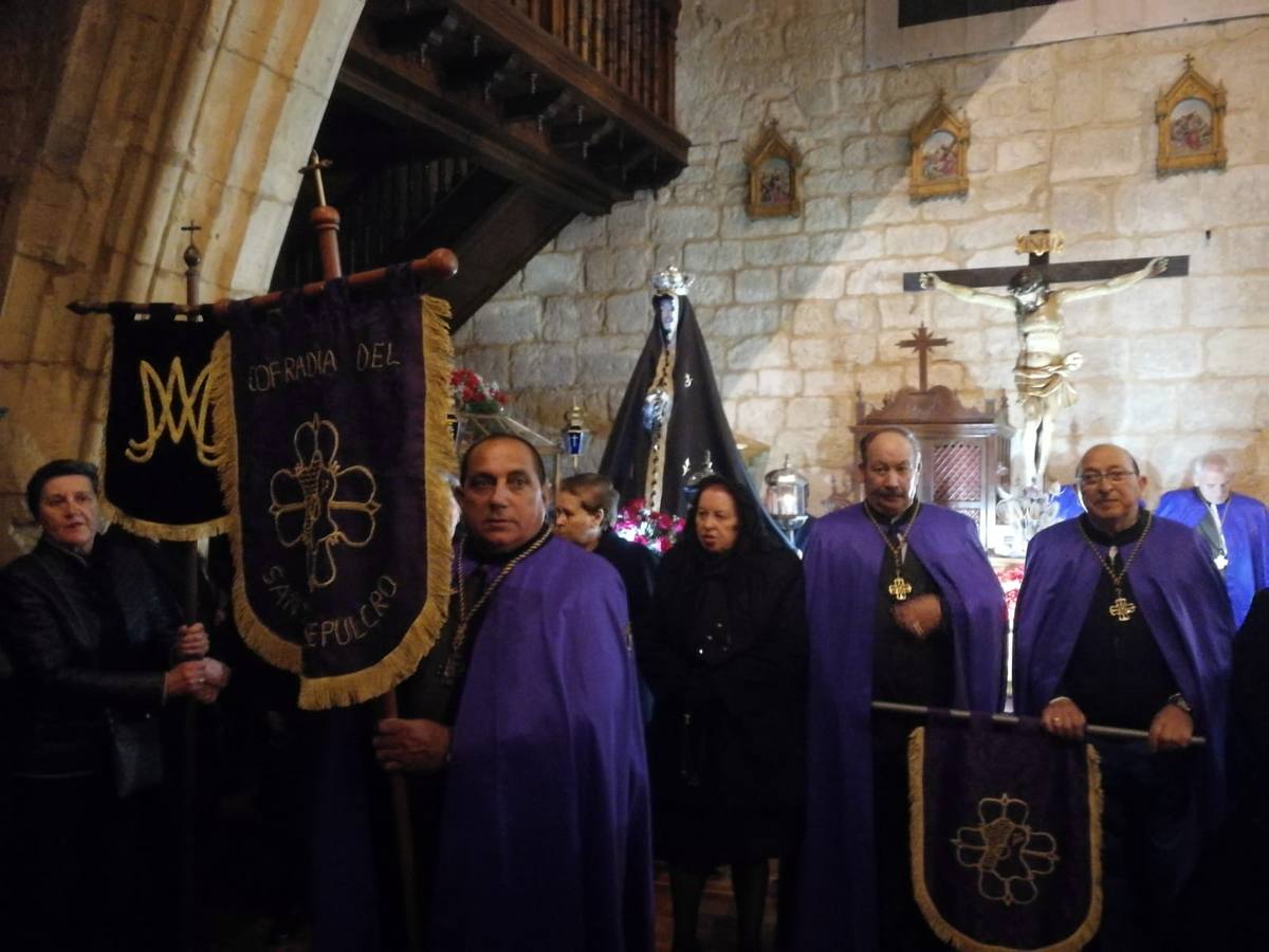 Participaron las cofradías del Santo Sepulcro de la localidad y la del Descendimiento y Santo Cristo de la Buena Muerte de Valladolid