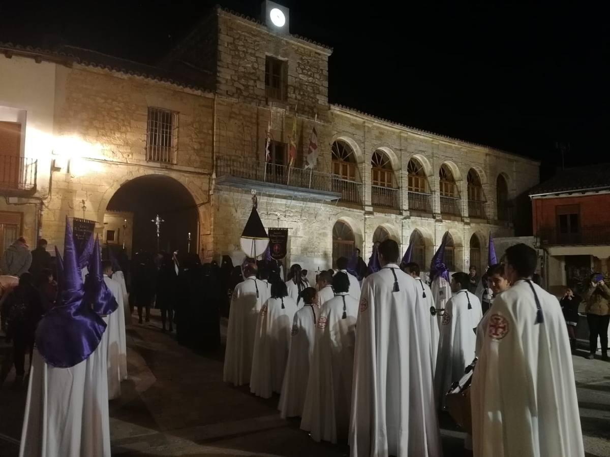 Participaron las cofradías del Santo Sepulcro de la localidad y la del Descendimiento y Santo Cristo de la Buena Muerte de Valladolid