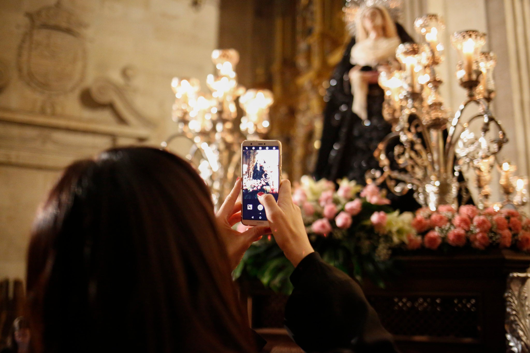 La hermandad no pudo sacar a la calle la imagen de Carmona y la de Nuestra Señora de las Lágrimas por primera vez en su historia