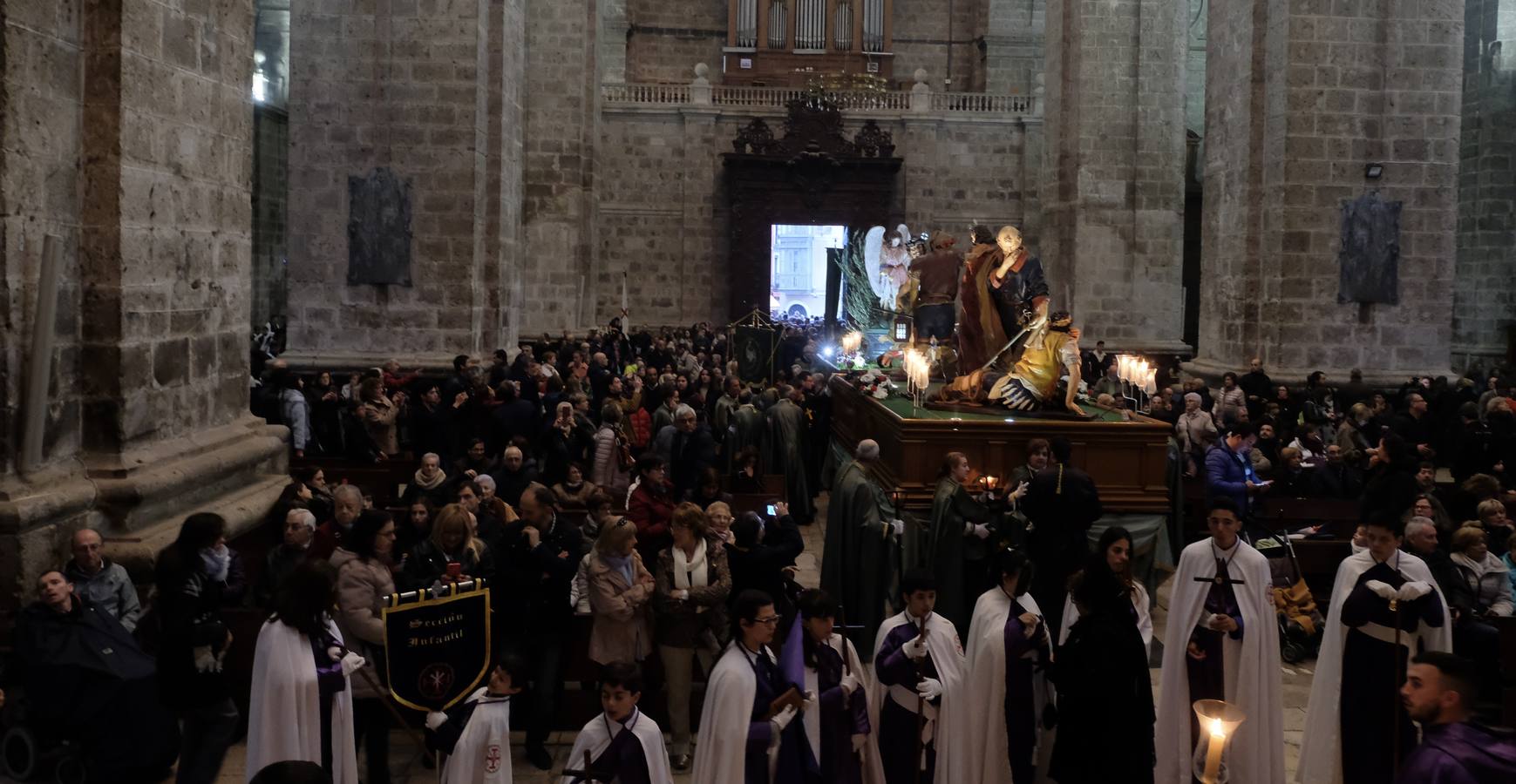 Solo han participado tres de las cinco cofradías que iban a procesionar