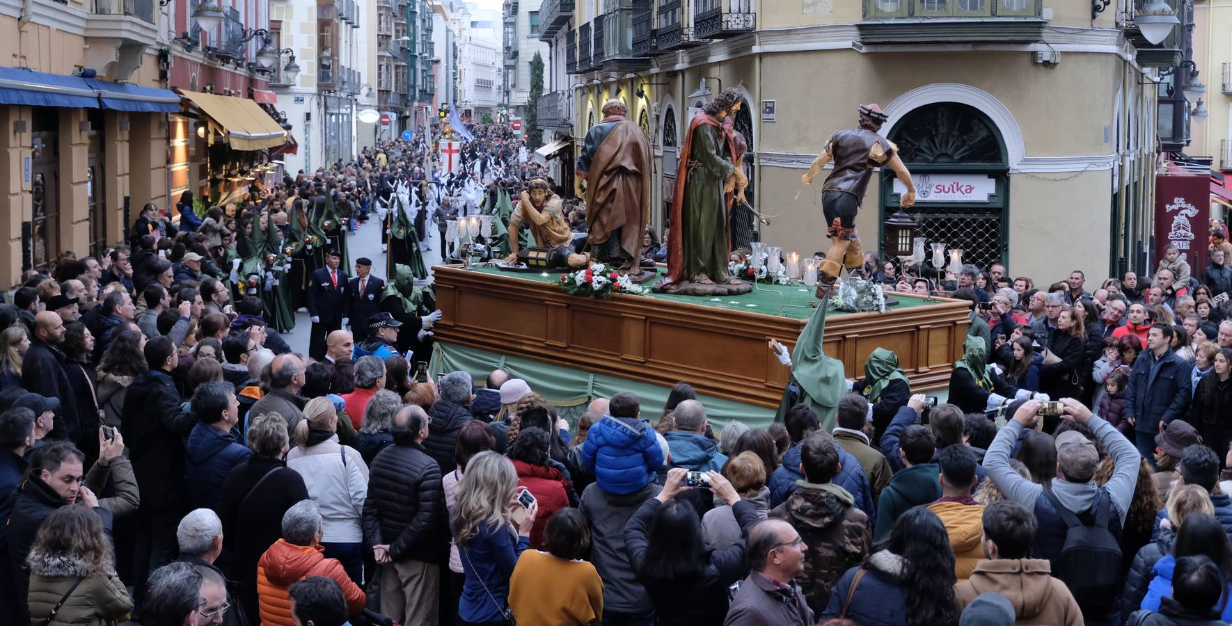 Solo han participado tres de las cinco cofradías que iban a procesionar