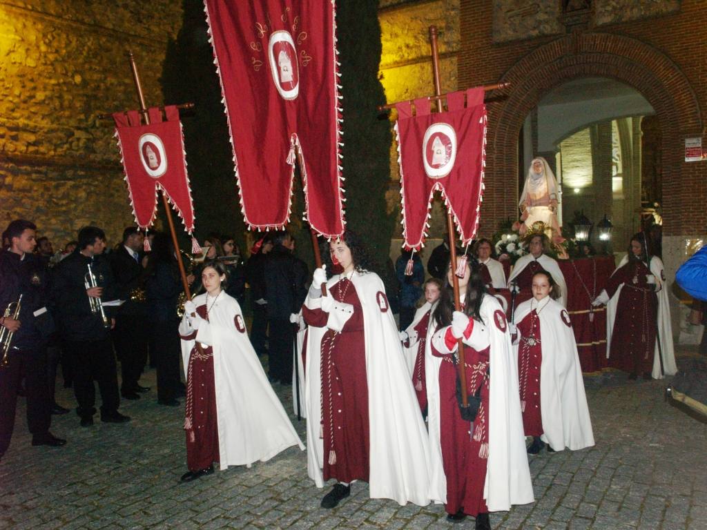 Fotos: Procesión del Santo Entierro el Viernes Santo en Olmedo