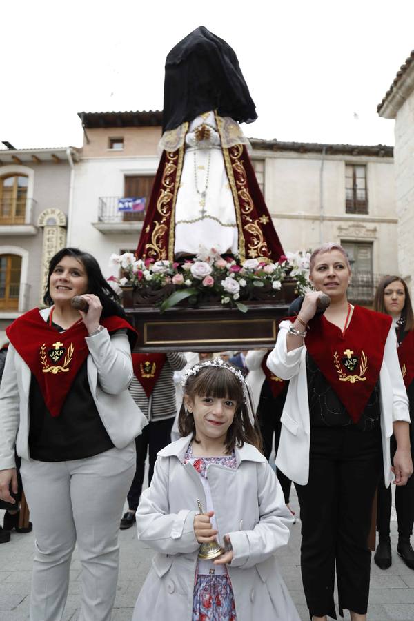 La Virgen de la Asunción fue portada por primera vez en la historia por cuatro mujeres
