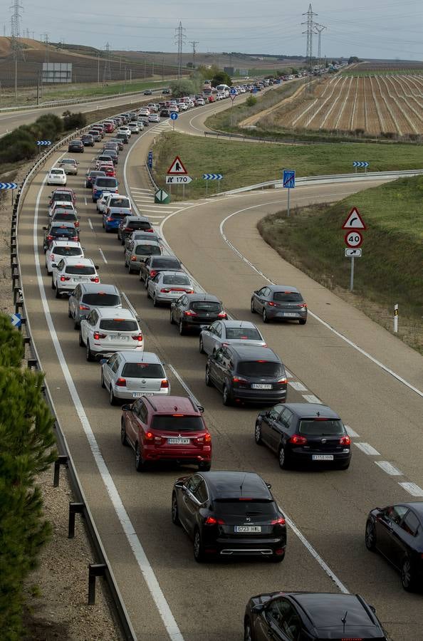 El tráfico lento afecta a los tramos comprendidos entre Mota del Marqués y Villardefrades y Rueda y Ataquines