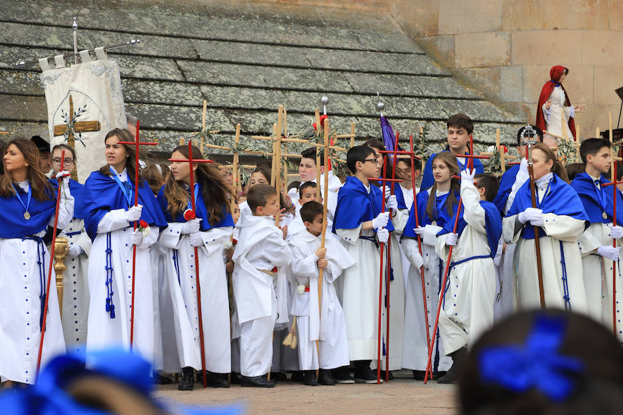 Fotos: Procesión del Encuentro entre la Virgen de la Alegría y Jesús Resucitado en Salamanca