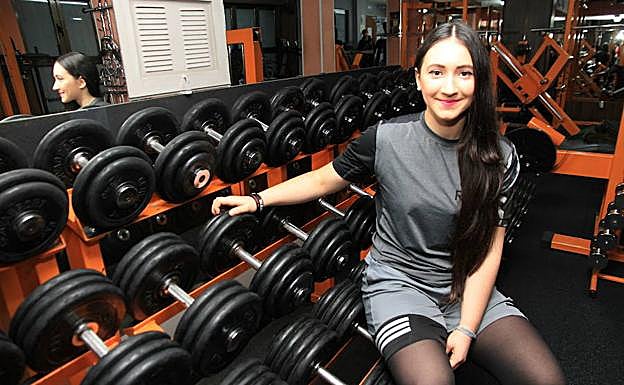 Isabel Sanz, en el gimnasio, durante una anterior entrevista..