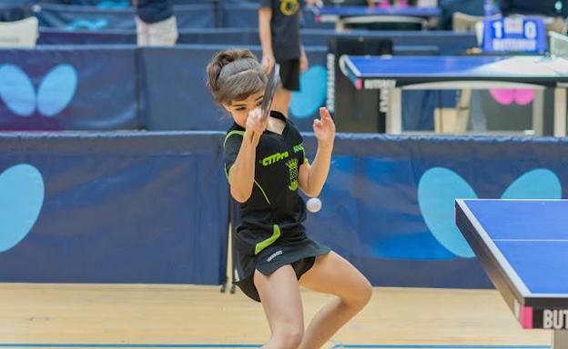 Ángela Rodríguez, durante un partido.