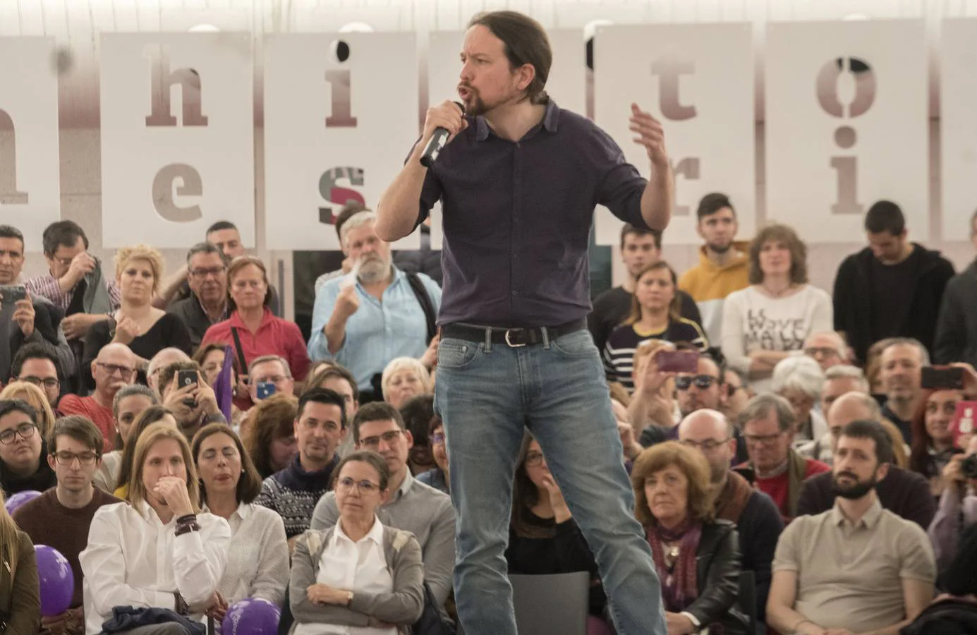 El candidato de Unidas Podemos al Gobierno ha llamado por segundo día consecutivo a frenar en las urnas a la formación ultraderechista