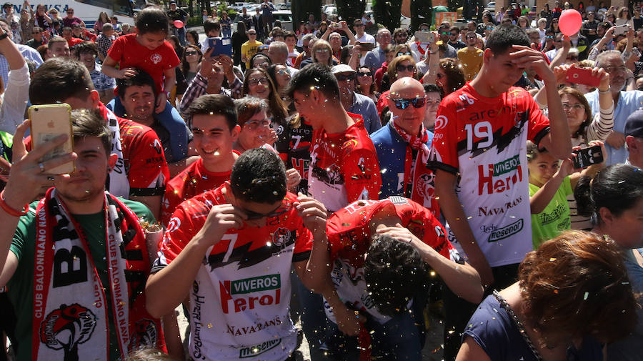 Fotos: Los vecinos de Nava de la Asunción reciben a sus héroes