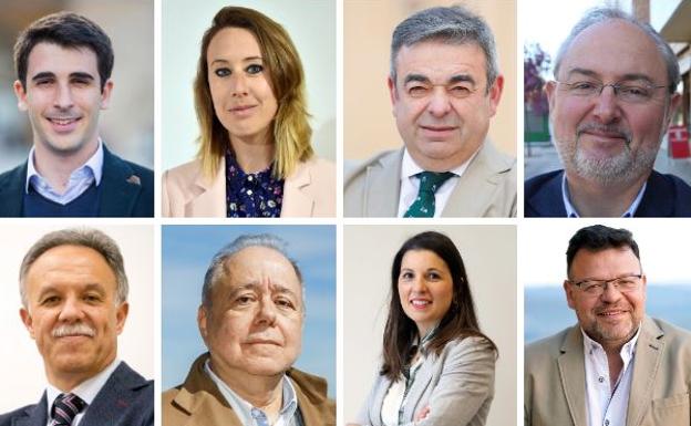 Los ocho diputados nuevos de Ciudadanos.