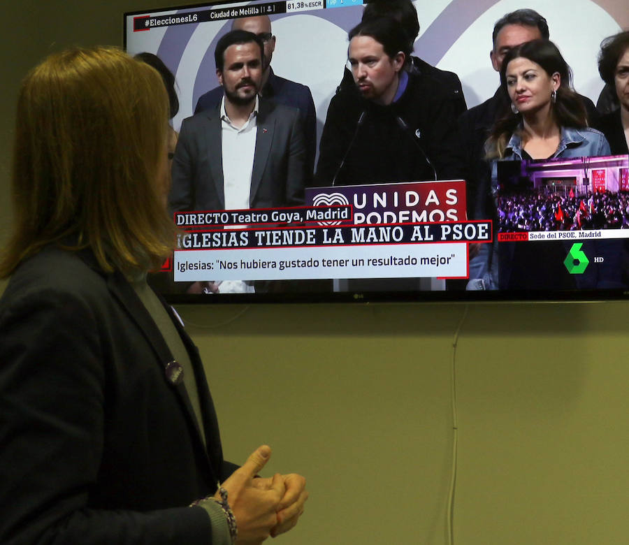 Fotos: Podemos valora los resultados de las elecciones generales del 28 de abril