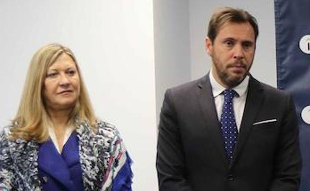 Pilar del Olmo y Óscar Puente, candidatos a la Alcaldía del PP y PSOE, respectivamente. 