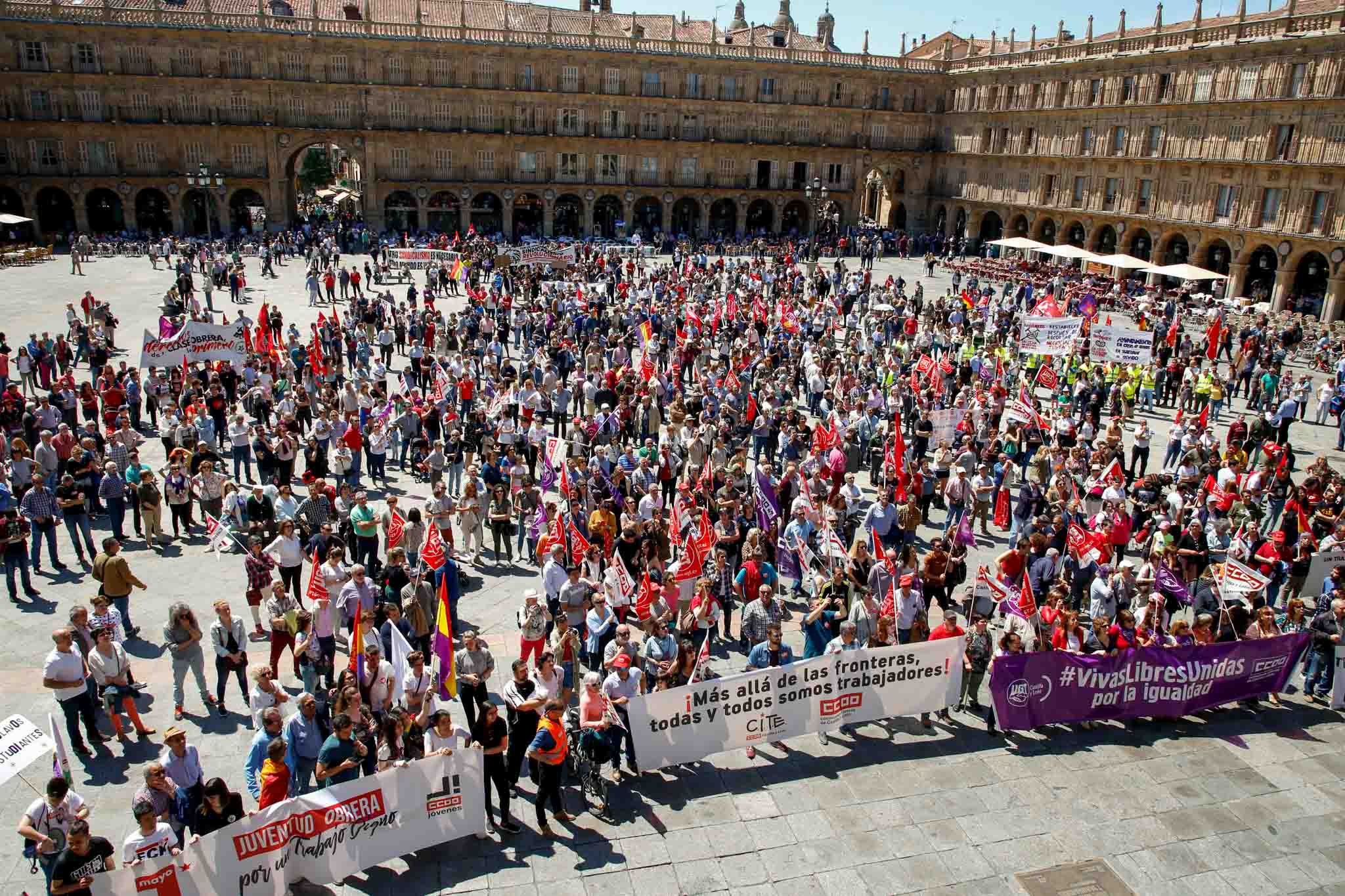 Fotos: Manifestación del 1 de mayo en Salamanca