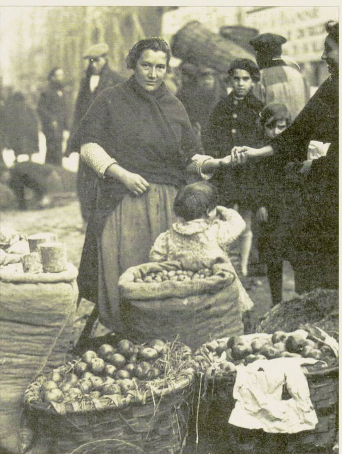 Mujer trabajadora en el Valladolid de la epoca de la 'gripe española'.