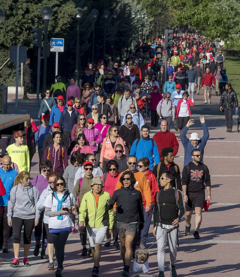 Participantes en la 42 edición de la Marcha Asprona en Valladolid