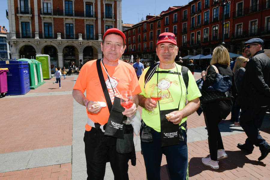 La Plaza Mayor de Valladolid ha acogido esta mañana la segunda jornada de la cita Valladolid, Plaza Mayor del Vino