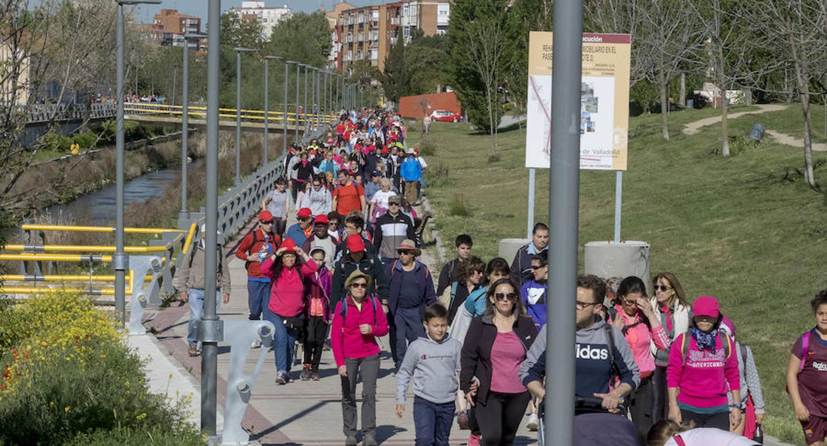 Participantes en la 42 edición de la Marcha Asprona en Valladolid