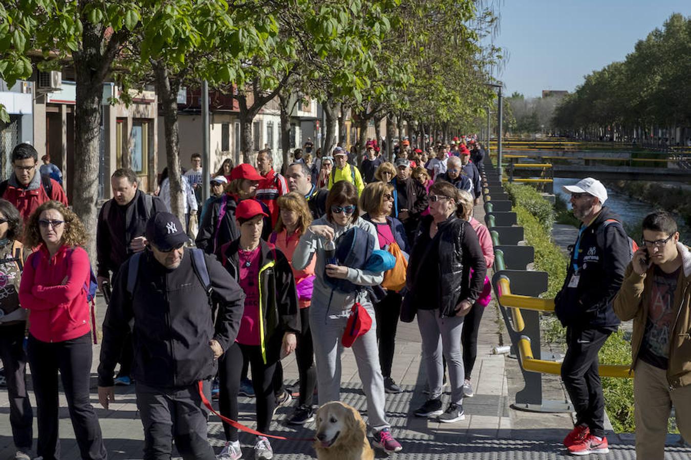 Participantes en la 42 edición de la Marcha Asprona en Valladolid