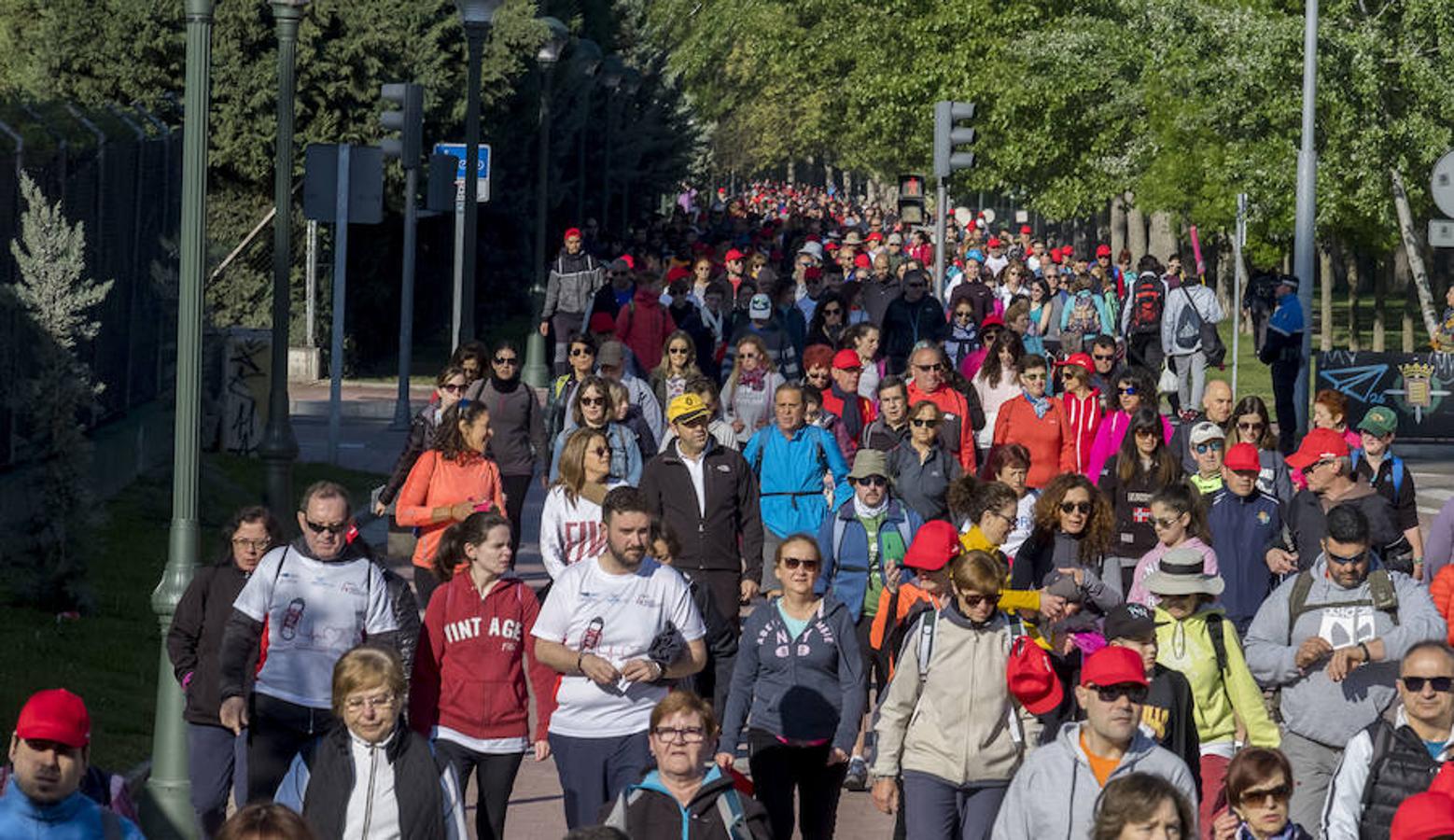 Participantes en la 42 edición de la Marcha Asprona en Valladolid