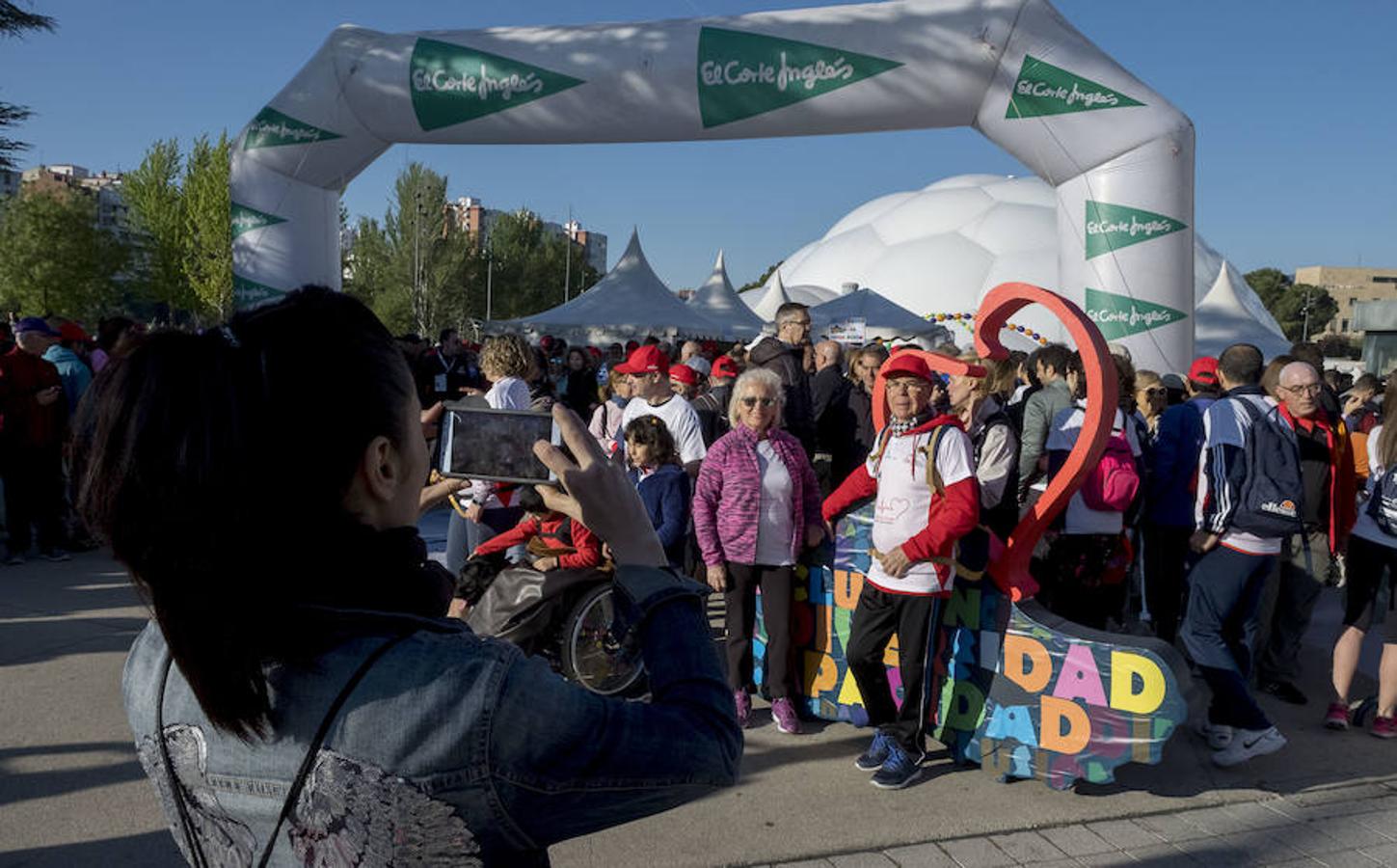 Participantes en la 42 edición de la Marcha Asprona en Valladolid