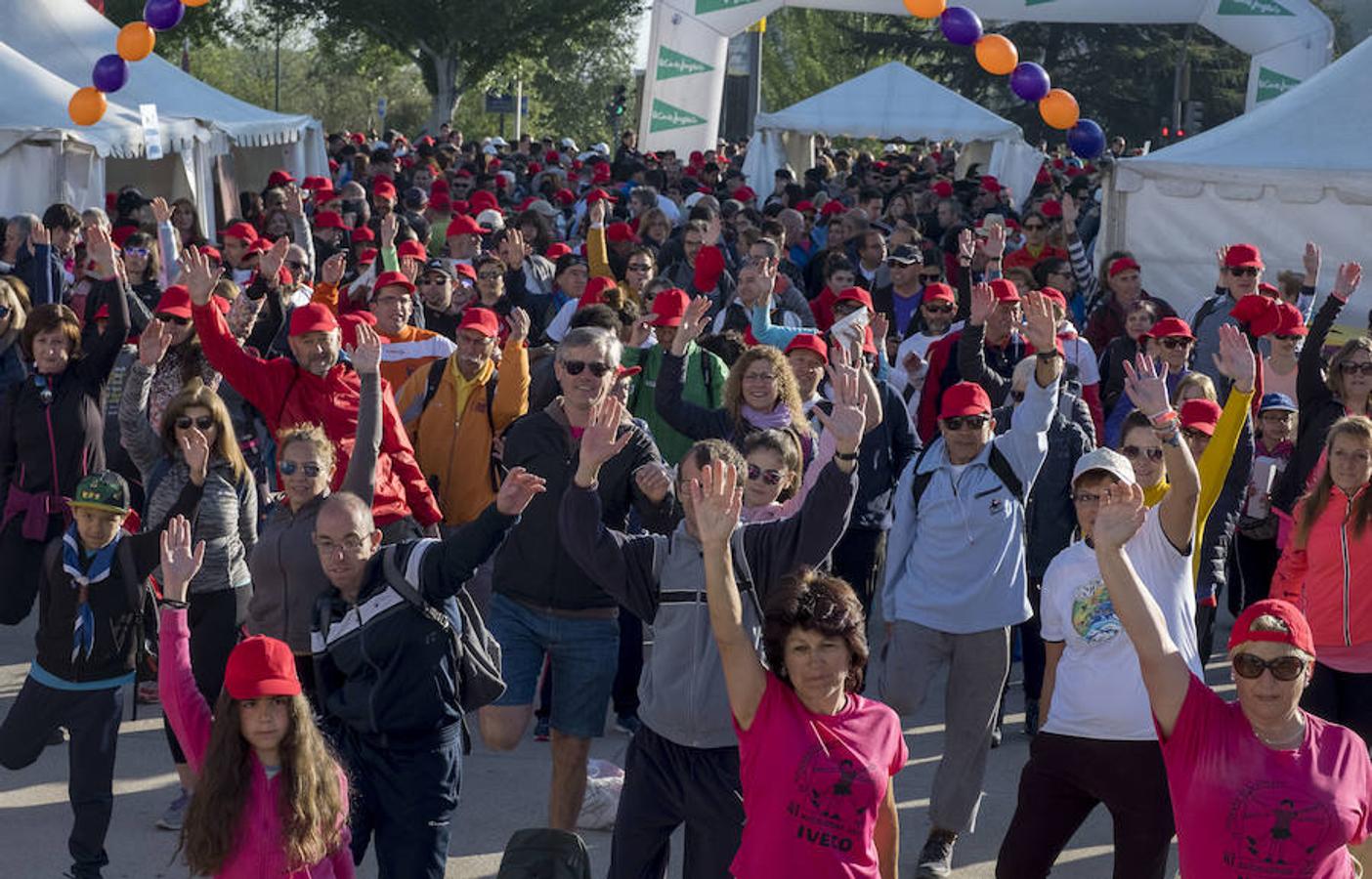 Participantes en la 42 edición de la Marcha Asprona en Valladolid