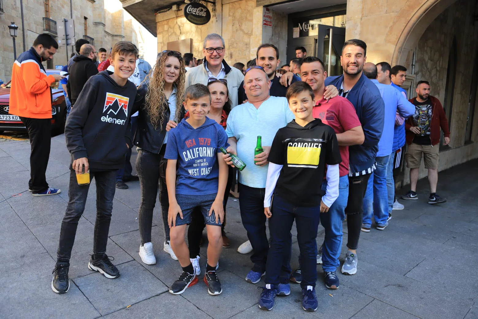 Fotos: La afición de Unionistas celebra la permanencia