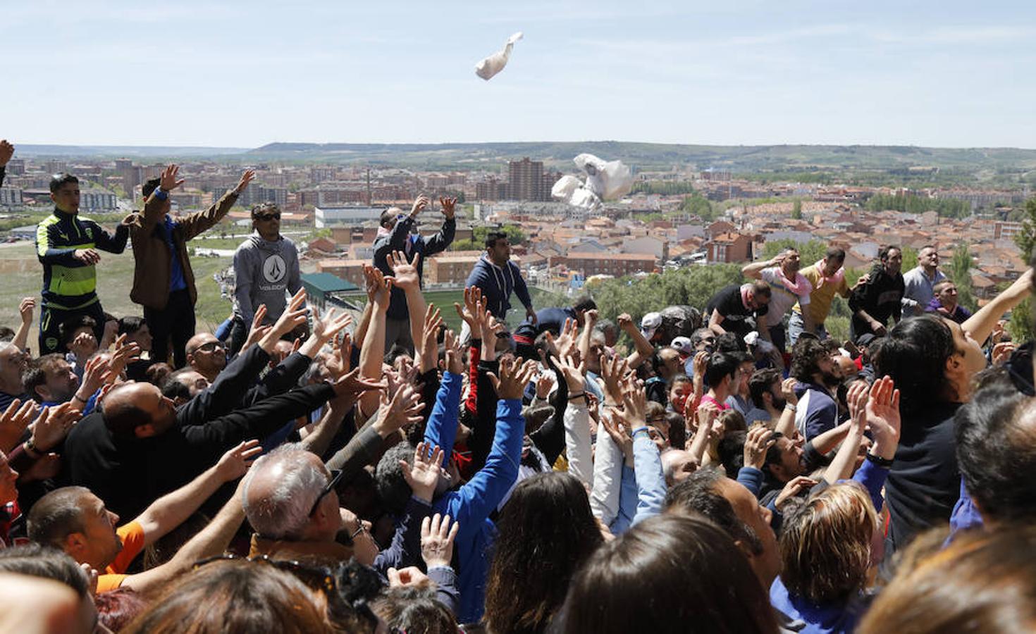 Fotos: Palencia vive la pedrea del pan y el queso
