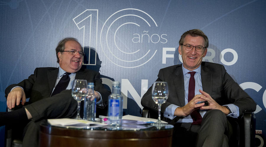 El Foro Económico organizado por El Norte de Castilla cumple diez años. Los presidentes de Castilla y León y Galicia han sido los invitados por este décimo aniversario