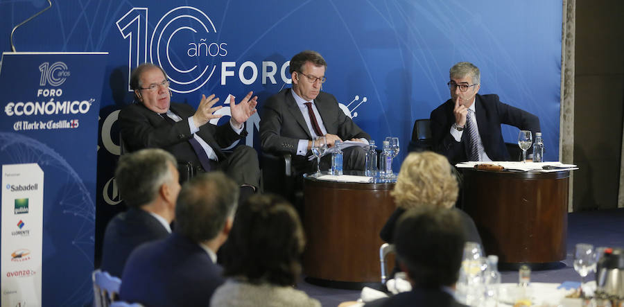 El Foro Económico organizado por El Norte de Castilla cumple diez años. Los presidentes de Castilla y León y Galicia han sido los invitados por este décimo aniversario