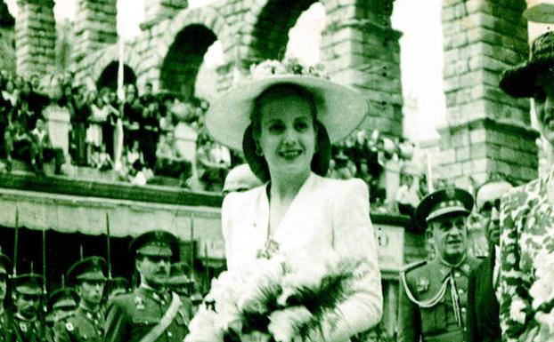 El día que Evita Perón repartió simpatía en Segovia