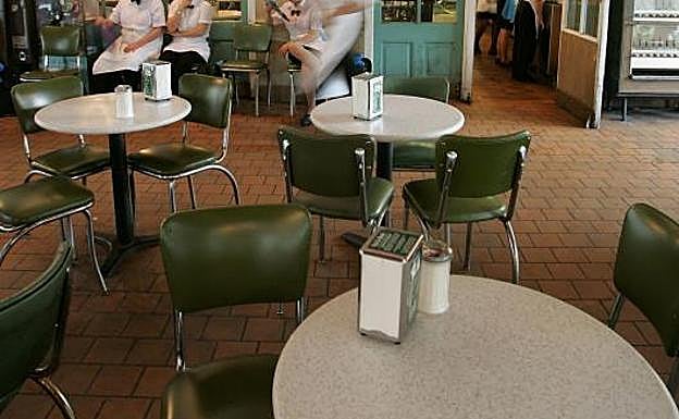 Cafetería con personal al que afecta el convenio. 